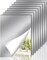 8Pcs Self Adhesive HD Plastic Mirror Sheets, 4.5” X 6” Shatterproof Arcylic Mirror Stickers, Flexible Stick on Mirrors Tiles for Wall Non Glass, Peel and Stick Mirror Stickers for Craft Scrapbook
